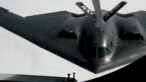 @usairforce tanker, and B-2A Spirit bomber refuel over the Arctic Circle June 18 as part of a strategic bomber mission. 